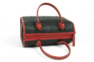 Small Post Bag | Leather & Fire-hose from Elvis & Kresse