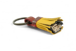 Mini Leather Tassel Keyring from Elvis & Kresse