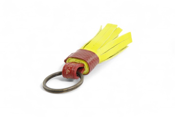 Tassel Keyring | Leather & Fire-hose from Elvis & Kresse