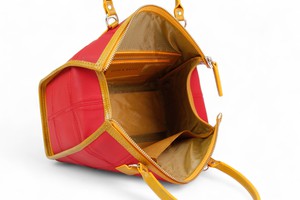 Small Post Bag | Leather & Fire-hose from Elvis & Kresse