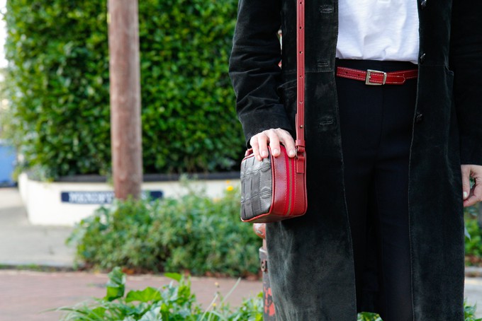 Disco Bag | Leather & Fire-hose from Elvis & Kresse