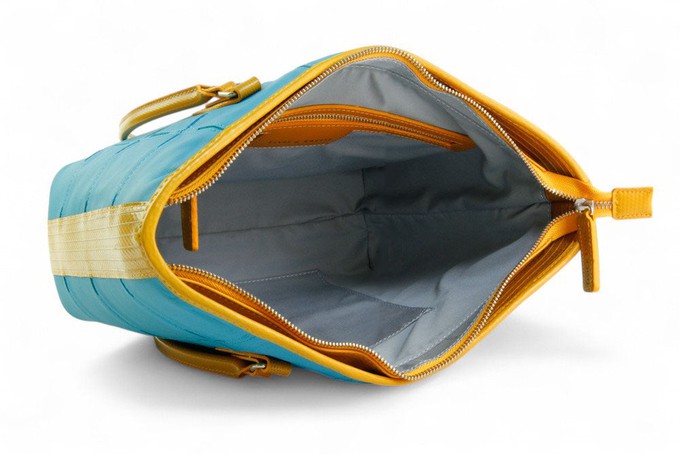 Small Tote | Leather & Fire-hose from Elvis & Kresse