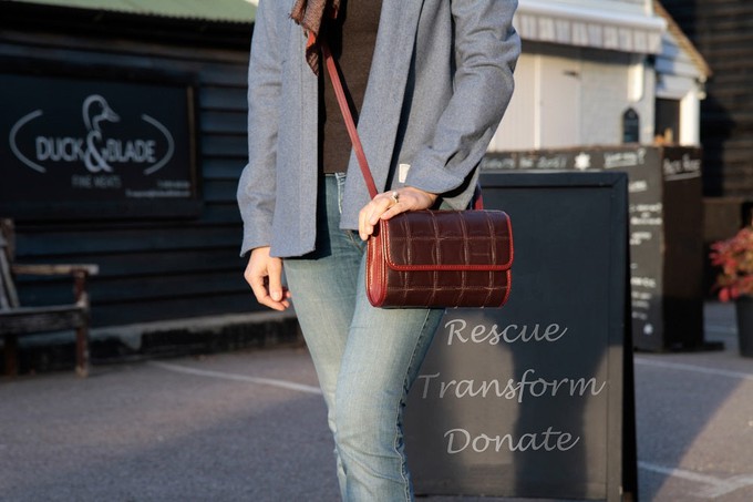 Crossbody Bag | Leather & Fire-hose from Elvis & Kresse