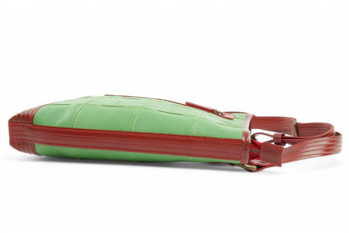 Reporter Bag | Leather & Fire-hose from Elvis & Kresse