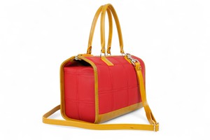 Small Post Bag | Leather & Fire-hose from Elvis & Kresse