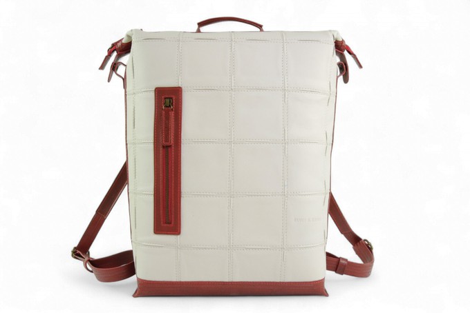 Large Backpack | Leather & Fire-hose from Elvis & Kresse