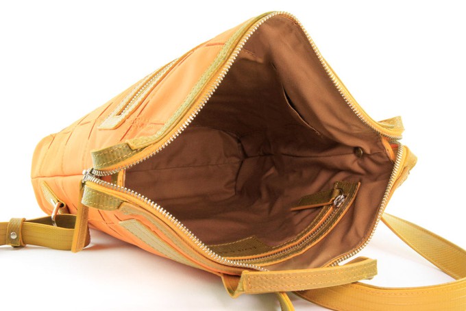 Small Backpack | Leather & Fire-hose from Elvis & Kresse