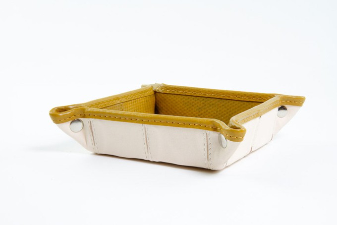 Desk Tidy | Leather & Fire-hose from Elvis & Kresse