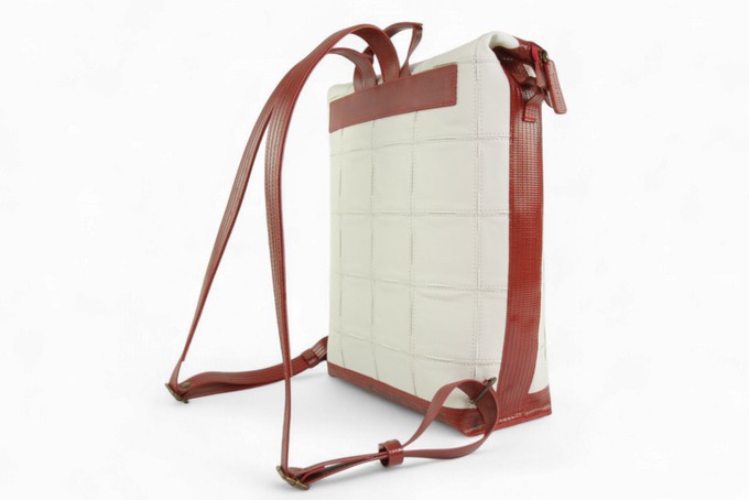 Large Backpack | Leather & Fire-hose from Elvis & Kresse
