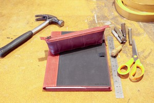 Pencil Case | Leather & Fire-hose from Elvis & Kresse