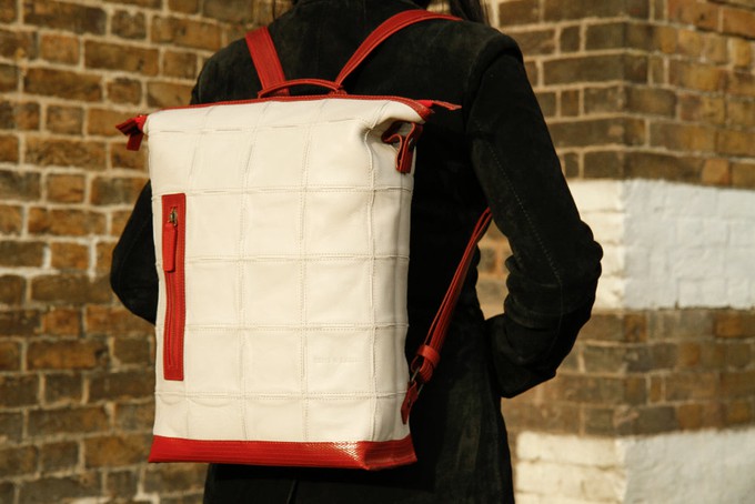 Large Backpack | Leather & Fire-hose from Elvis & Kresse