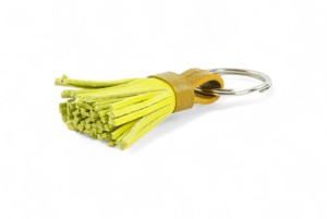 Mini Leather Tassel Keyring from Elvis & Kresse