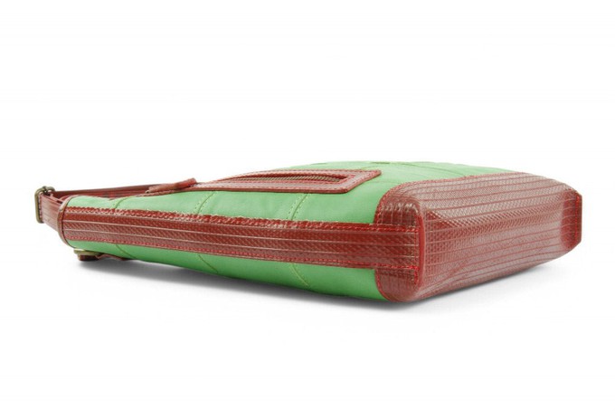 Reporter Bag | Leather & Fire-hose from Elvis & Kresse