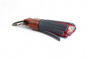 Tassel Keyring | Leather & Fire-hose from Elvis & Kresse