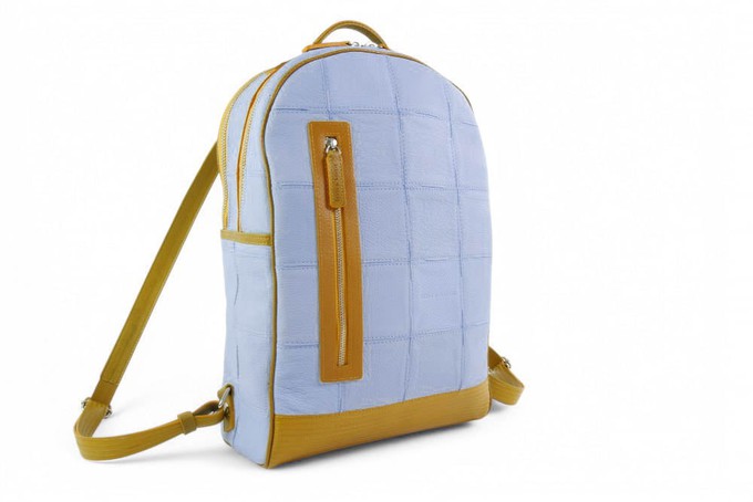 Voyager Backpack | Leather & Fire-hose from Elvis & Kresse