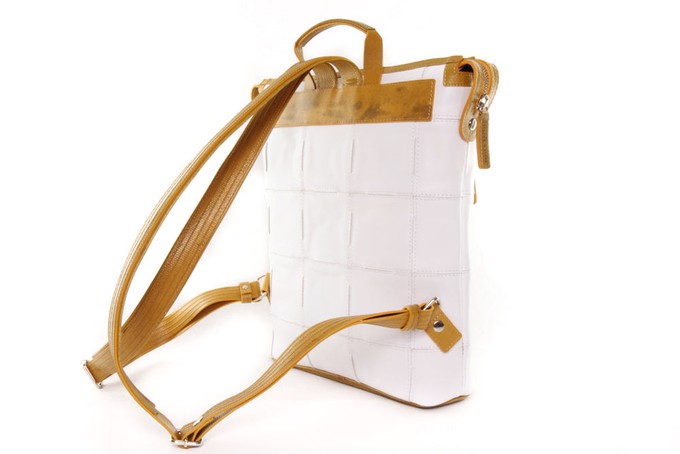 Small Backpack | Leather & Fire-hose from Elvis & Kresse