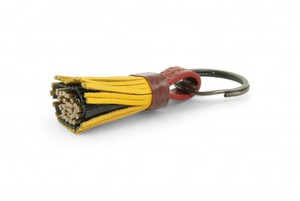 Mini Leather Tassel Keyring from Elvis & Kresse