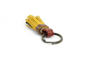 Mini Leather Tassel Keyring from Elvis & Kresse