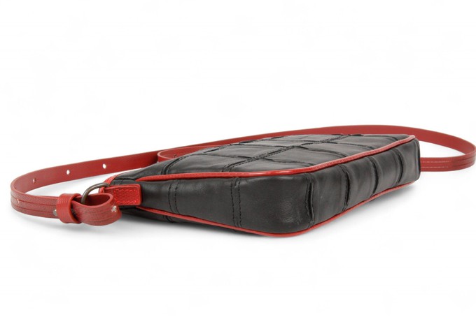 Crossbody Clutch Bag | Leather & Fire-hose from Elvis & Kresse