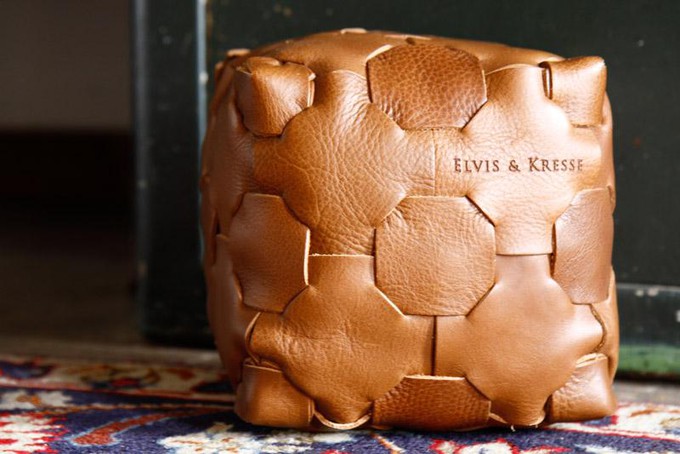 Leather Cube from Elvis & Kresse