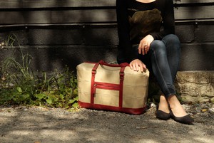 Gladstone Travel Bag | Leather & Fire-hose from Elvis & Kresse