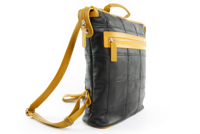 Small Backpack | Leather & Fire-hose from Elvis & Kresse