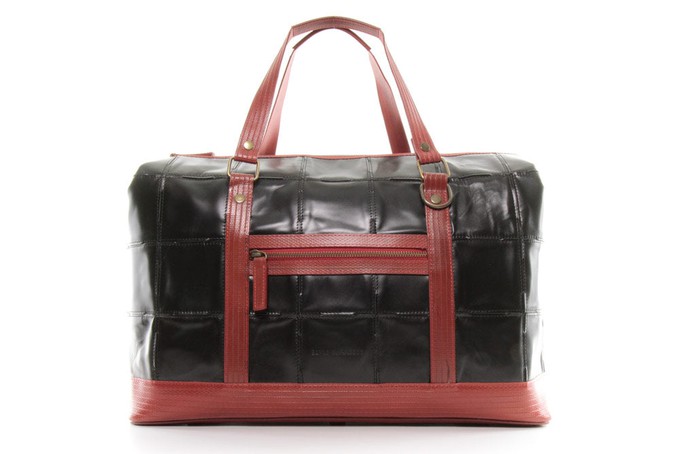 Gladstone Travel Bag | Leather & Fire-hose from Elvis & Kresse