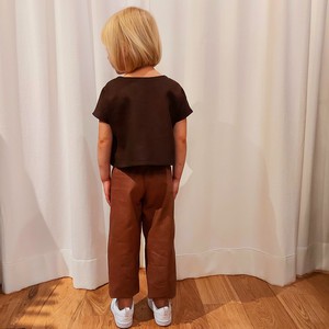 Linnen straight broek CAMEL j/m from Escape The System