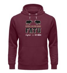 Herrenhoodie Fatu Free Bordeaux via espero