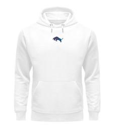 Exklusiv: Herrenhoodie Respect Stick Weiß via espero