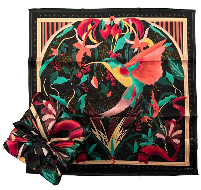 Furoshiki - Jewel Bloom - Silk - FabRap from FabRap