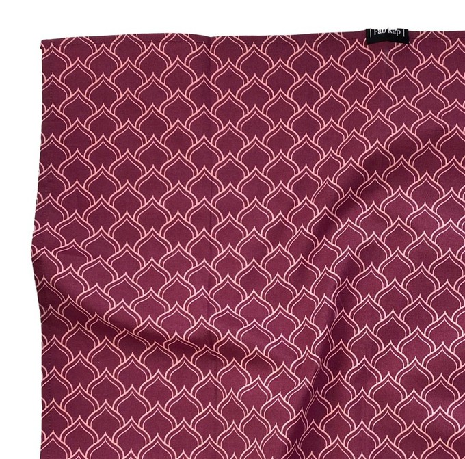 Furoshiki Gift Wrap - 3 Pack (Sizes Small, Medium & Large) Single Sided Bundle - Burgundy Arches from FabRap