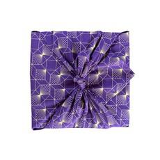 Plum Diamonds Fabric Gift Wrap Furoshiki Cloth - Single Sided van FabRap