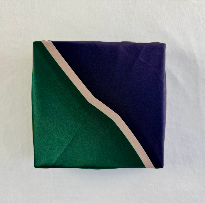 Furoshiki - Emerald Midnight - SILK FabRap Gift Wrapping from FabRap