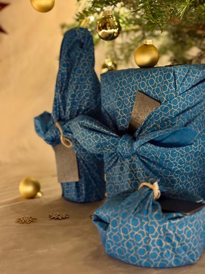 Furoshiki Ocean Fabric Gift Wrap from FabRap