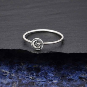 Zilveren ring maan en ster from Fairy Positron Zilveren ring maan en ster from Fairy Positron