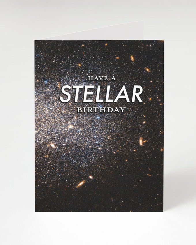 Wenskaart verjaardag "Stellar Birthday" from Fairy Positron