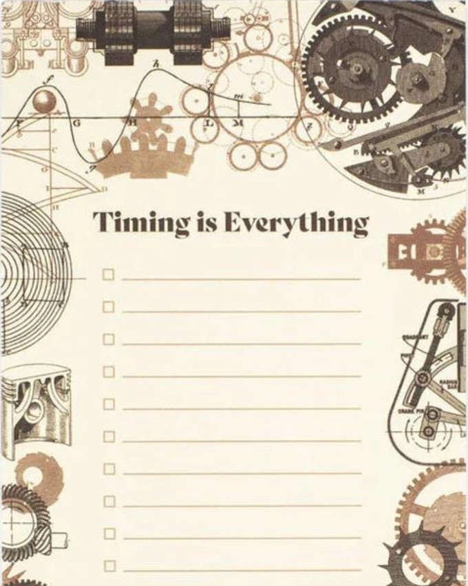 Takenlijst Mechanical Engineering - Timing Is Everything from Fairy Positron