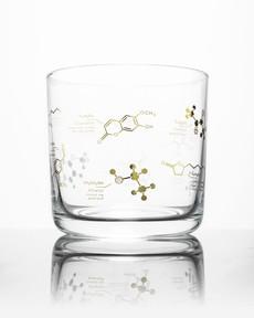 Whiskyglas "the chemistry of whiskey" via Fairy Positron
