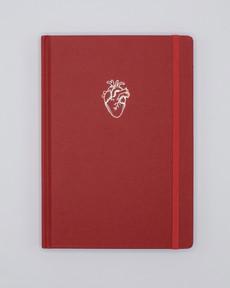 Notitieboekje anatomisch hart (A5/dotted lines) via Fairy Positron