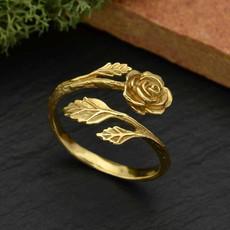 Bronzen ring roos van Fairy Positron