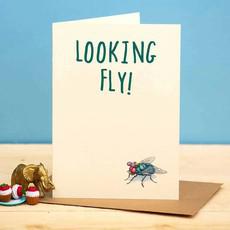 Wenskaart vlieg "Looking fly" via Fairy Positron