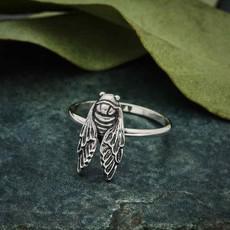 Zilveren ring cicade van Fairy Positron