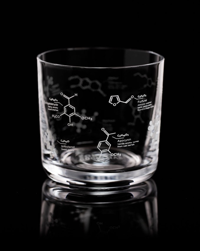 Whiskyglas "the chemistry of whiskey" from Fairy Positron