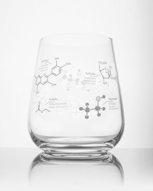 Wijnglas "The chemistry of wine" from Fairy Positron