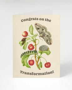 Wenskaart metamorfose "Congrats on the transformation" via Fairy Positron