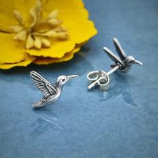 Zilveren oorbellen kolibrie van Fairy Positron