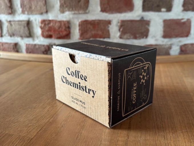 Glazen Mok “The Chemistry of Coffee” from Fairy Positron