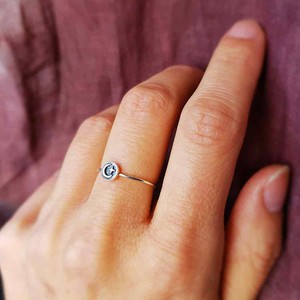 Zilveren ring maan en ster from Fairy Positron Zilveren ring maan en ster from Fairy Positron