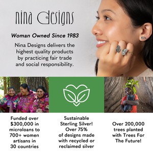 Zilveren oorbellen met bronzen schaar from Fairy Positron